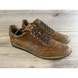 Magnanni Pueblo Shoes Mens Size 11 M Brown Leather Low Top Casual Sneakers 14804